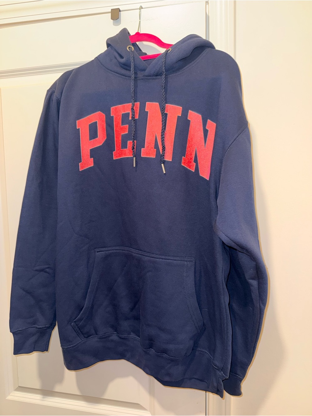 Fanatics Navy Hoodie with Red PENN Arch